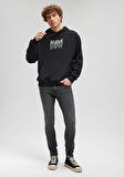 Mavi Logo Baskılı Siyah Sweatshirt 0611317-900