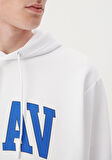 Mavi Miav Baskılı Kapüşonlu Sweatshirt 0S10122-620