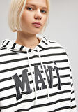Mavi Logo Baskılı Beyaz Sweatshirt 1S10118-84603