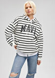 Mavi Logo Baskılı Beyaz Sweatshirt 1S10118-84603