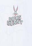 Mavi Bugs Bunny Baskılı Beyaz Tişört 7610160-620