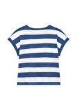 Çizgili Lacivert Kolsuz Tişört 7610178-70719