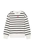 Mavi Logo Baskılı Siyah Çizgili Sweatshirt 7S10038-900