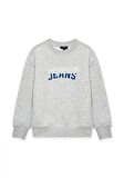 Mavi Logo Baskılı Gri Sweatshirt 6S10031-85438