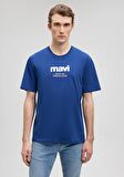 Mavi Logo Baskılı Lacivert Tişört 066849-70758