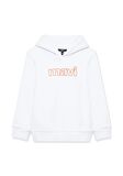 Mavi Logo Baskılı Kapüşonlu Beyaz Sweatshirt 6S10041-620