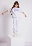 Mavi Logo Baskılı Kapüşonlu Gri Sweatshirt 7610035-85438