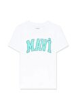 Mavi Logo Baskılı Beyaz Tişört 7610109-620
