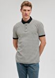 Mavi Lacivert Çizgili polo Tişört 0611843-70055