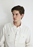 Ted Casual Ekru Jean Gömlek 0210909-86620