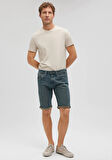 Tim Mavi Black Puslu Mavi Jean Şort 0428487151
