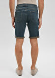 Tim Mavi Black Puslu Mavi Jean Şort