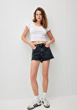 Cherry 90lar Gri Jean Şort