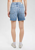 Lidia All Blue Vintage İndigo Mavisi Jean Şort 1410145-87088