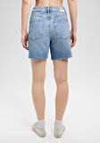 Lidia All Blue Vintage Indigo Mavisi Jean Şort 1410145-87088