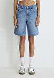 Melina All Blue İndigo Mavisi Jean Şort 1410144-87086