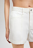 Nova Akdeniz Beyaz Jean Şort 1410120-87092