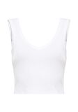 Mavi V Yaka Beyaz Basic Atlet 1612375-620