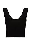 Mavi V Yaka Siyah Basic Atlet 1612375-900