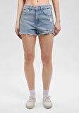 Rosie 90lar Yırtıklı Açık Mavi Jean Şort 1447487077