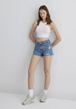 Rosie 90lar Yırtıklı Açık Mavi Jean Şort 1447487077