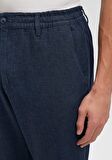 Keten Karışımlı Mavi Pantolon 0010293-70757