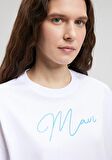 Mavi Logo Baskılı White Tişört 1612419-620