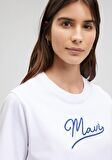 Mavi Jeans Baskılı Beyaz Tişört 1612421-620