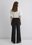 Keten Karışımlı Siyah Pantolon 1010686-900