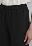 Keten Karışımlı Siyah Pantolon 1010686-900
