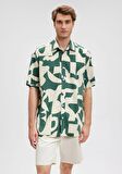 Baskılı Yeşil Gömlek 0210912-84660