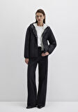 Kapüşonlu Kapitone Siyah Ceket 1110460-900