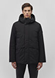 Kapüşonlu Siyah Parka 0110443-900