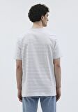 Çizgili Mavi Premium Basic Tişört 0612034-70794