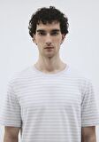 Çizgili Mavi Premium Basic Tişört 0612034-70794