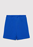 Mavi Logo Baskılı Mavi Şort 6410003-70896