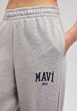 Mavi Logo Baskılı Gri Eşofman Altı 1010757-82816