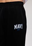 Mavi Logo Baskılı Siyah Eşofman Altı 1010757-900