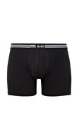 Mavi 3lü Siyah Basic Boxer Seti 0911508-900