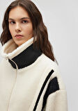 Kontrast Renkli Sherpa Ceket 1110520-70007