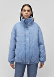 Dik Yaka Denim Şişme Mont 1110321-84184
