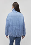 Dik Yaka Denim Şişme Mont 1110321-84184
