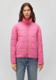 Dik Yaka Pembe Şişme Mont 1110260-86413