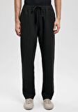 Mavi Siyah Keten Pantolon 0010358-900