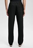 Mavi Siyah Keten Pantolon 0010358-900