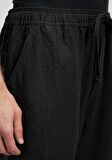 Mavi Siyah Keten Pantolon 0010358-900