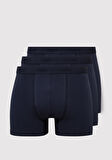 3lü Lacivert Basic Boxer 0911414-30761