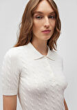 Polo Yaka Beyaz Triko 1710328-70057