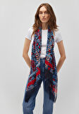 Baskılı Mavi Şal 1912677-35307