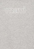 Mavi Logo Baskılı Gri Sweatshirt 6S10090-80196